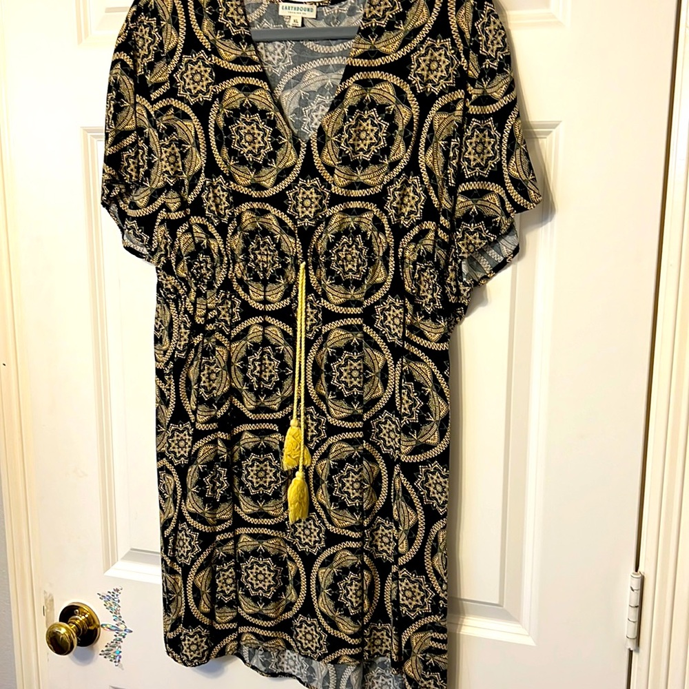 Mandala drawstring dress